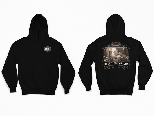 Vintage Blacktop Co. x Champion® Hoodie — Welder Back Graphic